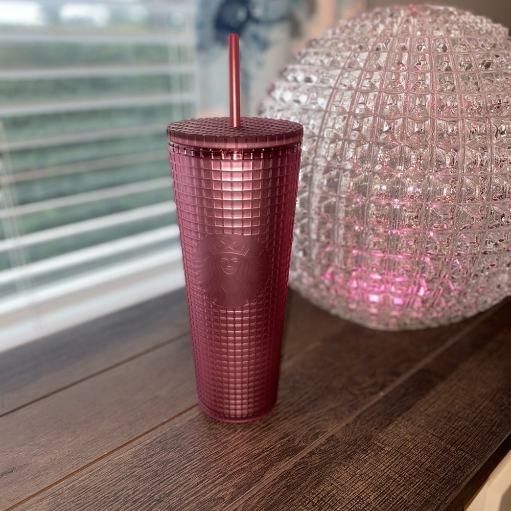Starbucks Pink Jelly Grid Soft Touch Tumbler Venti 2023